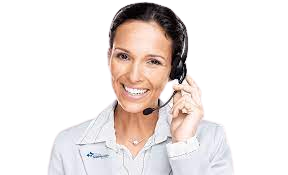 uśmiechająca się Pani z call center